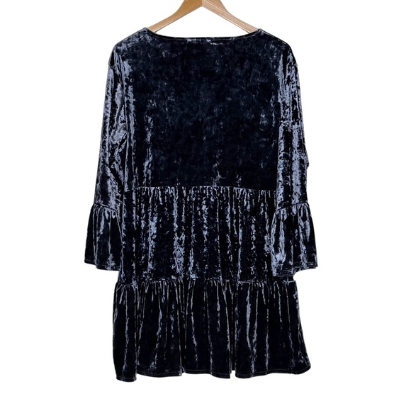 Do Everything in Love Tiered Velour Mini Dress - Picture 5 of 6